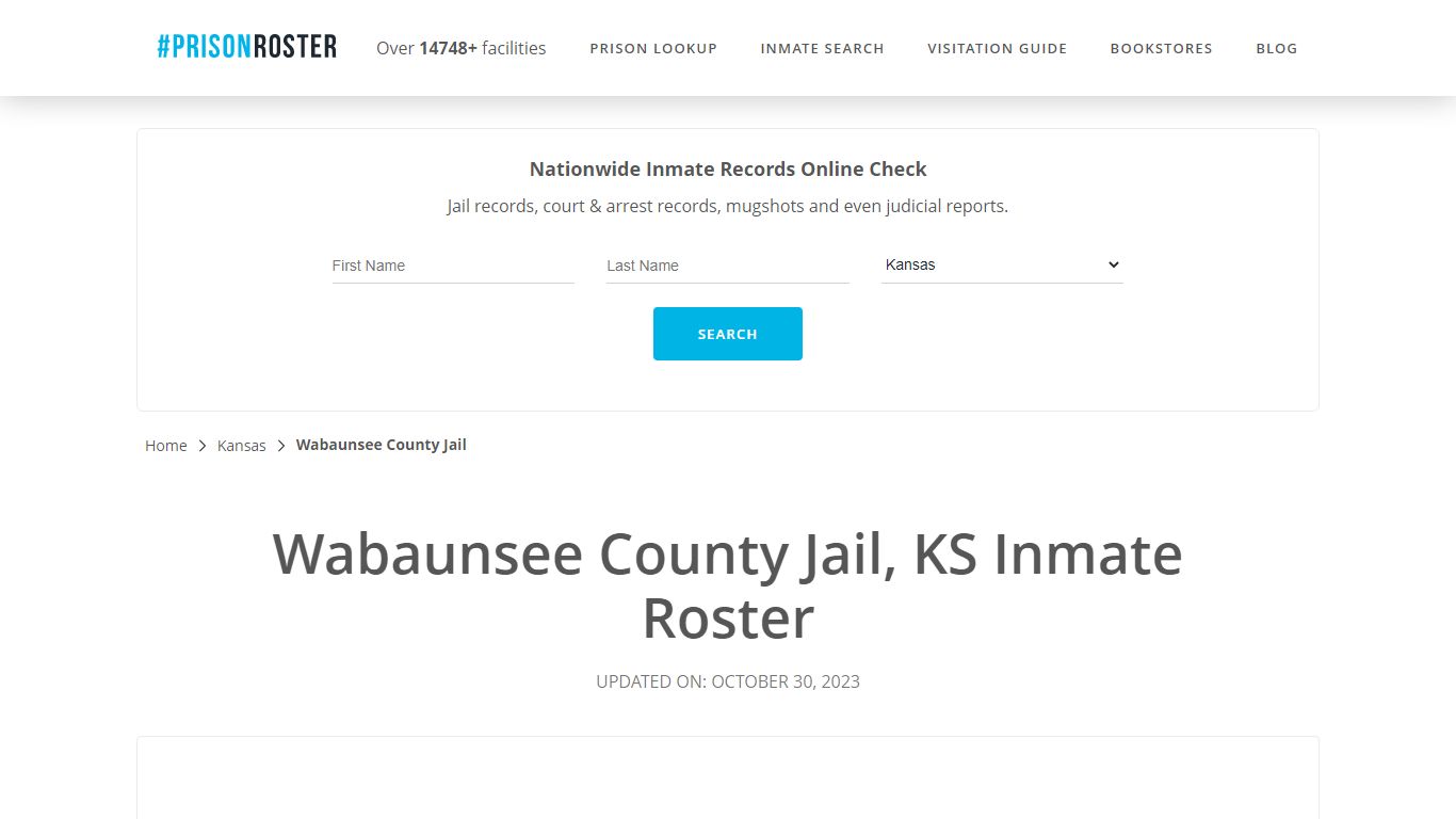 Wabaunsee County Jail, KS Inmate Roster - Prisonroster
